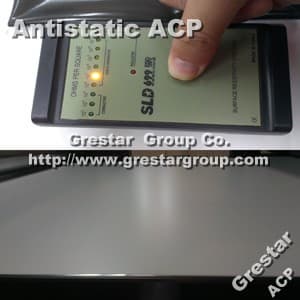 Anti static acm aluminum composite for dust free cleanroom